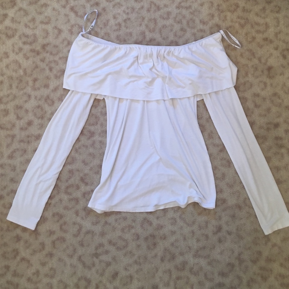 JAMES & JOY ruffle white top